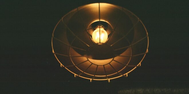 a light that is on in the dark